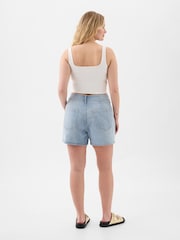 Gap Light Blue 4" Denim Shorts - Image 4 of 4