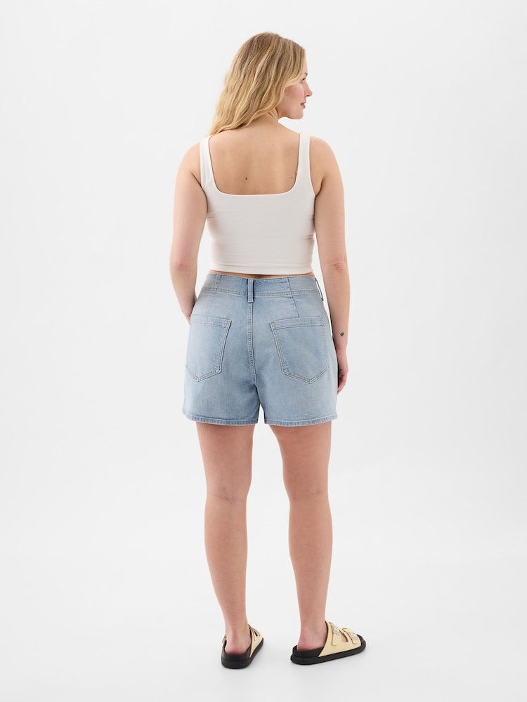 Gap Light Blue 4" Denim Shorts - Image 4 of 4 Gap Light Blue 4" Denim Shorts - Image 4 of 4