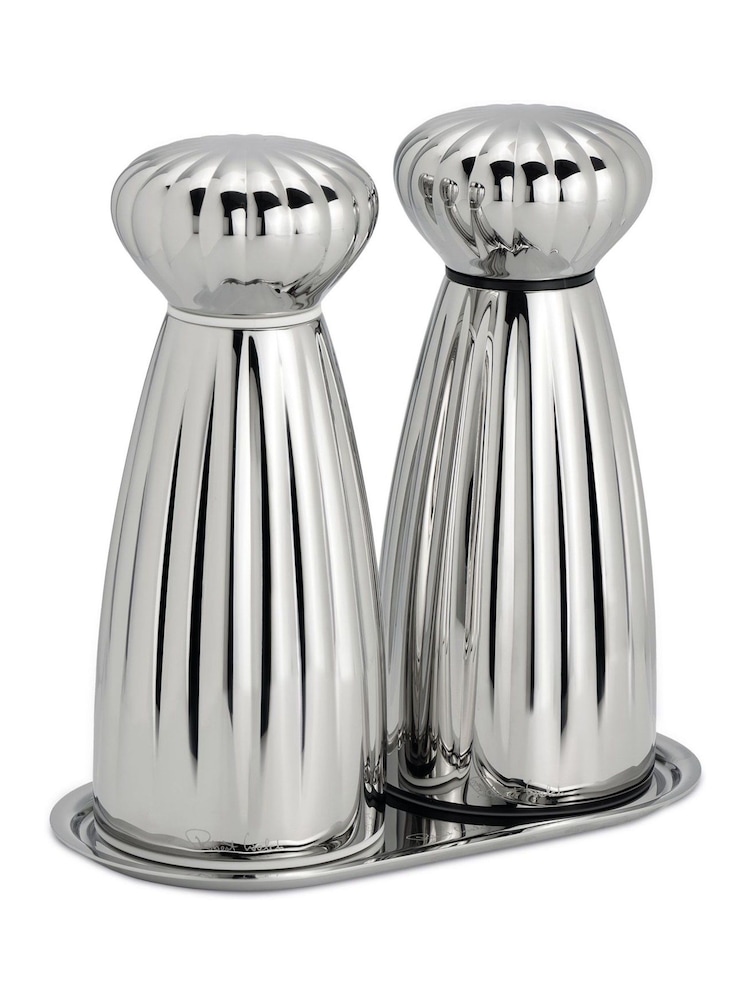 Robert Welch Stainless Steel Small Palm Bright Mills and Tray Set - Image 2 of 6