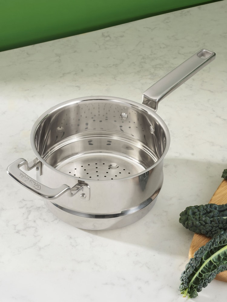 Robert Welch Stainless Steel 316 Series Cookware Steamer Insert 18cm - Image 1 of 5 Robert Welch Stainless Steel 316 Series Cookware Steamer Insert 18cm - Image 1 of 5