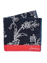 Joules Blue Indienne Floral Towel - Image 2 of 2