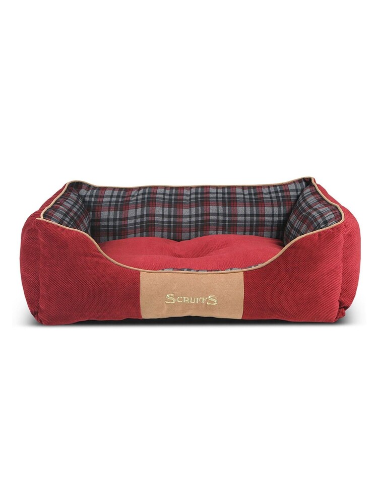 Scruffs® Red Highland Extra Large Breed Dog Box Bed - Image 2 of 4