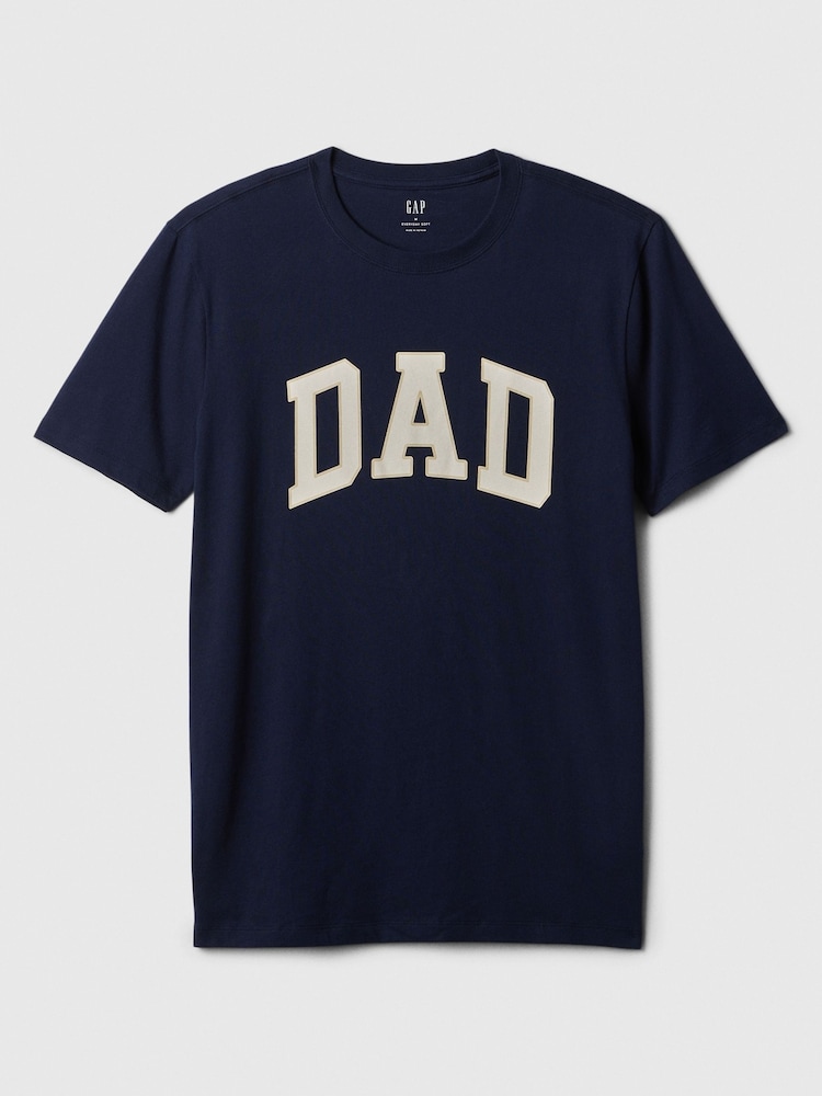 Gap Navy Blue Everyday Soft Dad Graphic Short Sleeve Crew Neck T-Shirt - Image 2 of 3