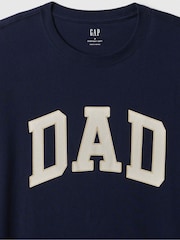 Gap Navy Blue Everyday Soft Dad Graphic Short Sleeve Crew Neck T-Shirt - Image 3 of 3