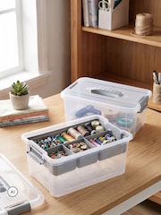 Keeeper Set of 2 Clear Henry Organiser Boxes 9 Litre - Image 3 of 5