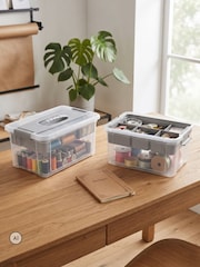 Keeeper Set of 2 Clear Henry Organiser Boxes 9 Litre - Image 4 of 5
