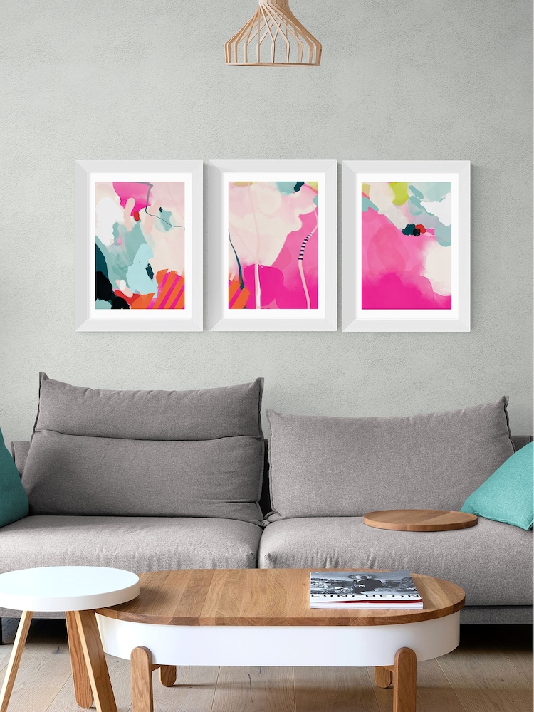 East End Prints Pink Lune Pink Sky Wall Set by Ana Rut Bre - Image 1 of 2
