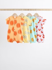 Multi Bright Baby Romper 4 Pack (0mths-3yrs) - Image 1 of 6