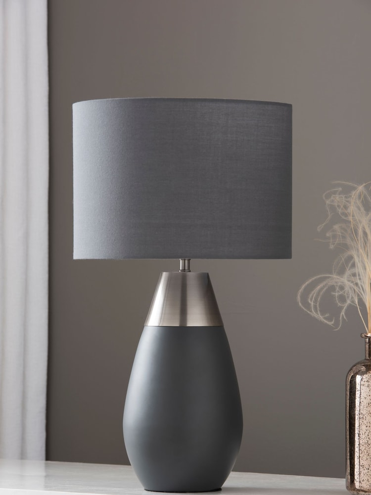 Charcoal Grey Kit Touch Table Lamp - Image 1 of 6