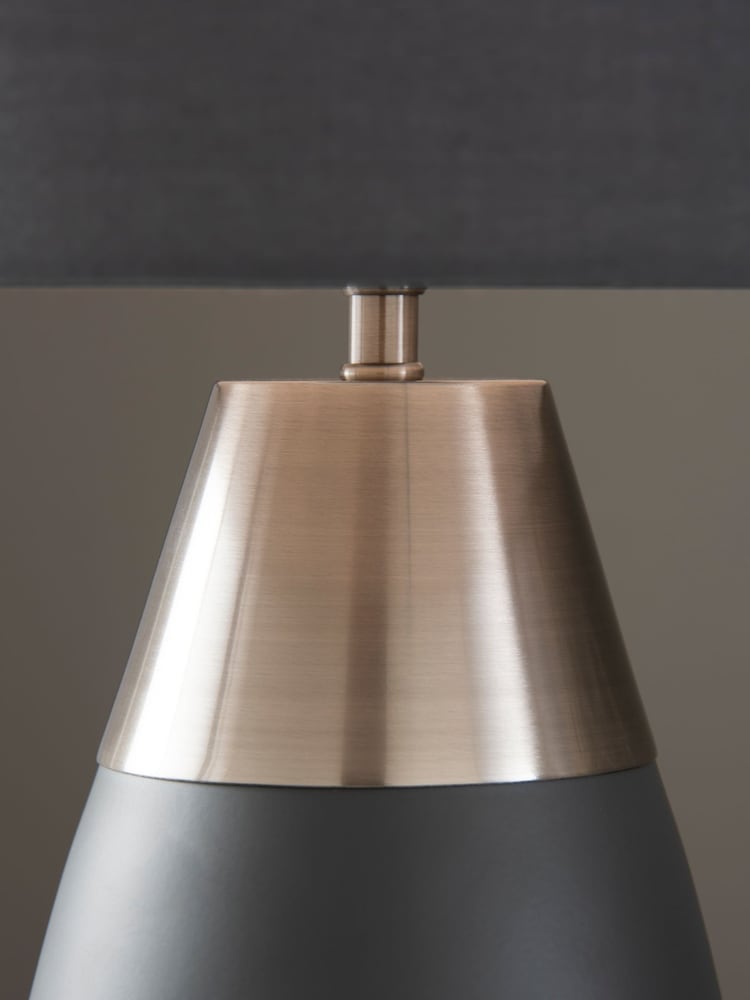Charcoal Grey Kit Touch Table Lamp - Image 2 of 6