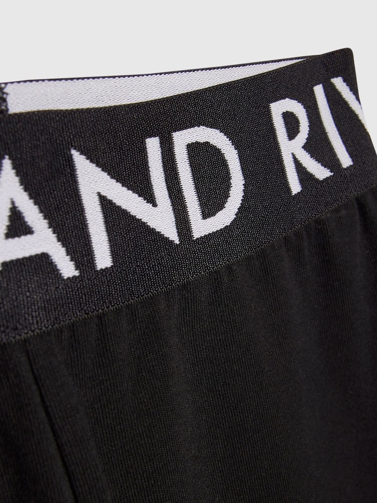 River Island Black Script T-Shirt & Kickflare Set - Image 5 of 5 River Island Black Script T-Shirt & Kickflare Set - Image 5 of 5