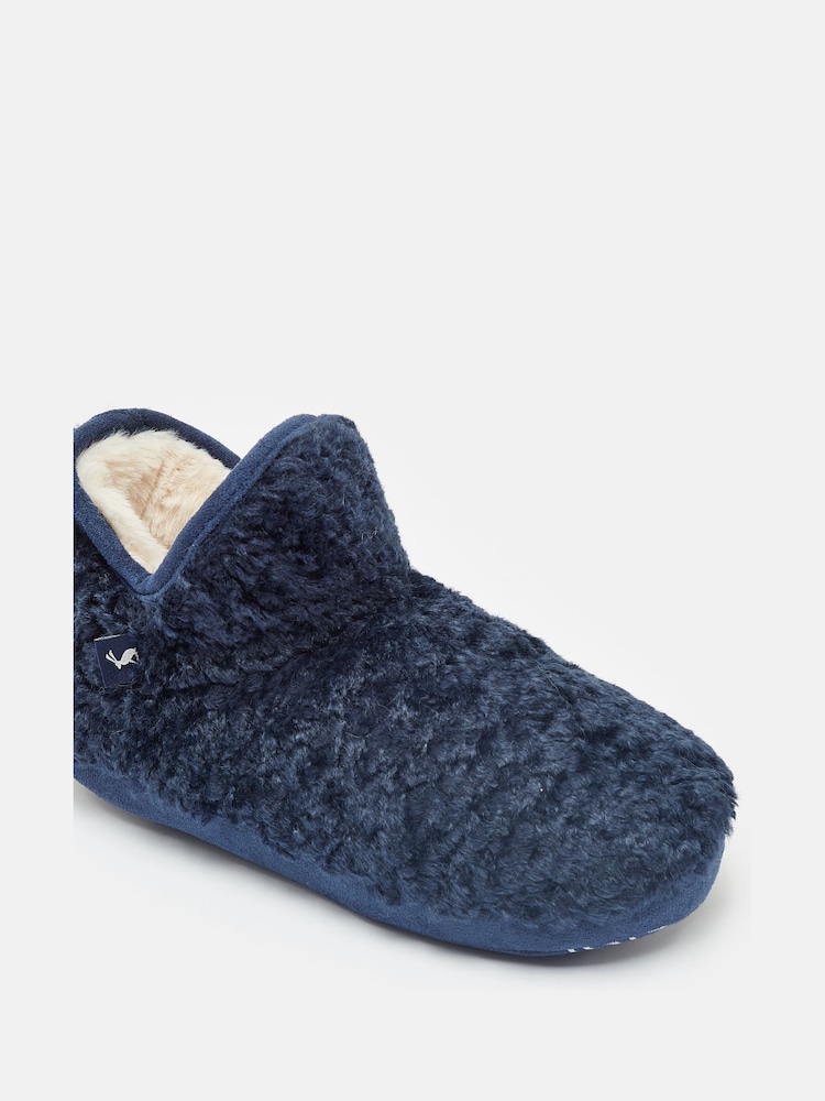 Joules Boys' Cabin Navy Slipper Boots - Image 2 of 8