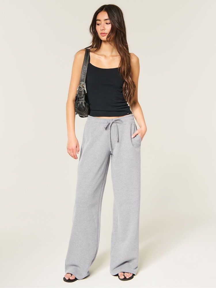 Hollister Grey Low Rise Baggy Joggers - Image 1 of 4