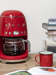 Smeg Red Drip Coffee Machine - Image 6 of 7