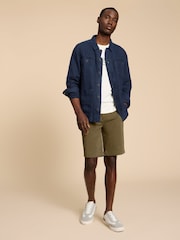 White Stuff Green Sutton Chino Shorts - Image 3 of 7