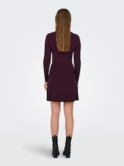 ONLY Cable Detail Fit And Flare Knit Dress - Bilde 3 av 6