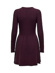 ONLY Cable Detail Fit And Flare Knit Dress - Bilde 5 av 6