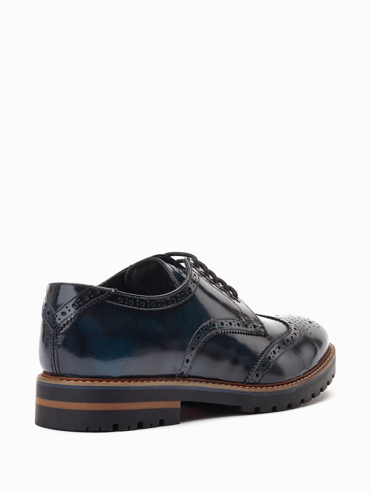 modra - Brogue čevlji z vezalkami Base London Gibbs - Slika 2 iz 6 modra - Brogue čevlji z vezalkami Base London Gibbs - Slika 2 iz 6