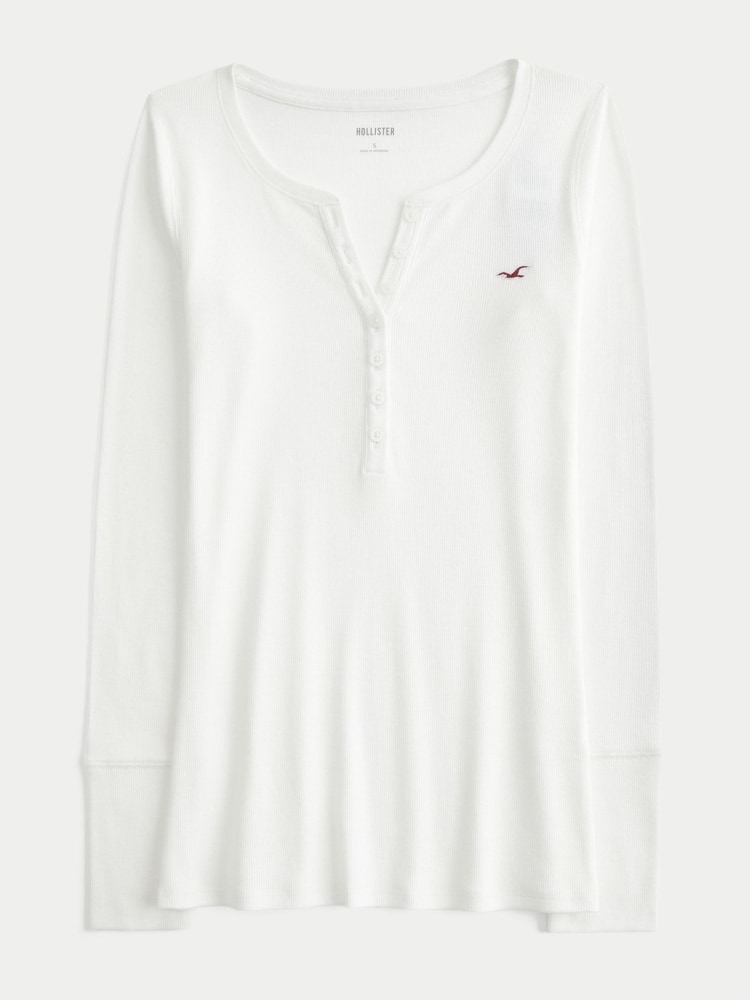 Hollister Henley ұзын жеңді жейде - 1суретінің 1 суреті