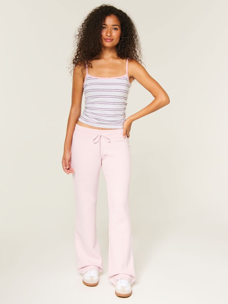 Hollister Pink Low Rise Bootcut Joggers - Image 1 of 4