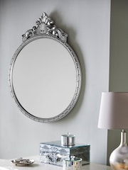 Laura Ashley Silver Overton Ornate Mirror - Image 1 of 2