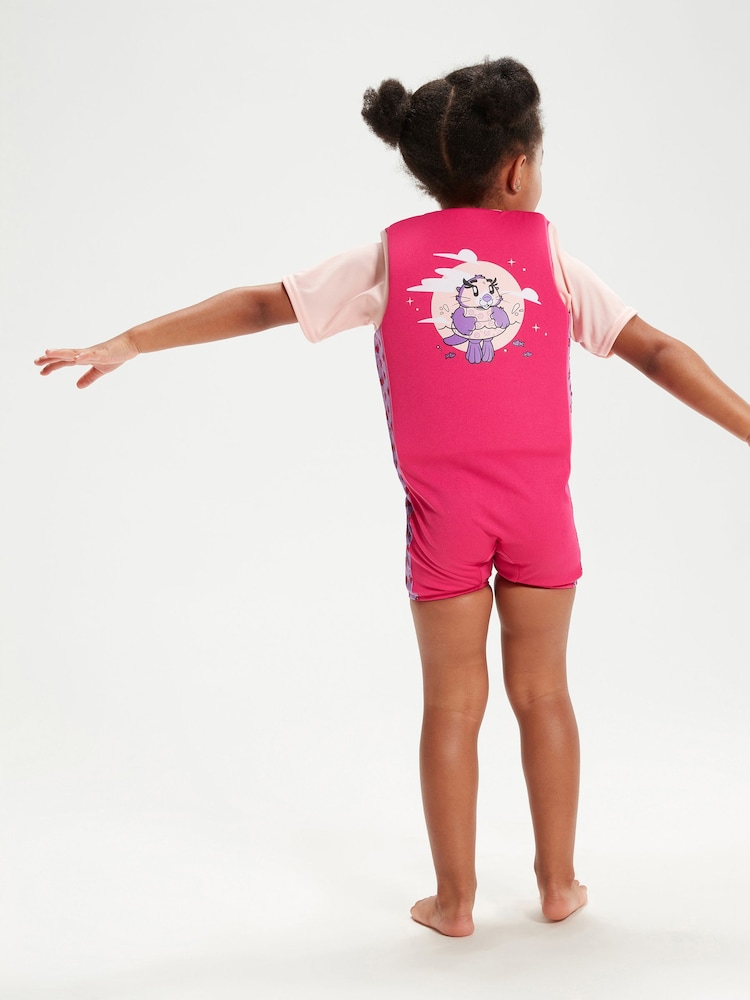 Speedo Pink Kids Character Printed Float Suit - Image 2 of 8