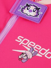 Speedo Pink Kids Character Printed Float Suit - Image 8 of 8