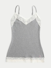 Մոխրագույն - Hollister Bare Lace Layering Cami Top - Պատկեր 2 2-ից