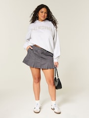 Hollister Low Rise Twill Pleated Mini Skirt - Bilde 2 av 3