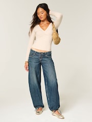 Hollister Long Sleeve Wrap Top - Bilde 1 av 4