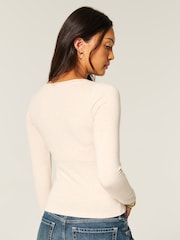 Hollister Long Sleeve Wrap Top - Bilde 3 av 4