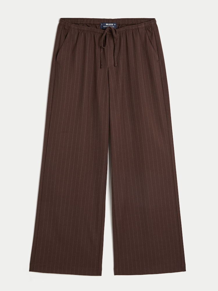 Hollister Low Rise Wide Leg Pull On Trousers - 1의 이미지 1
