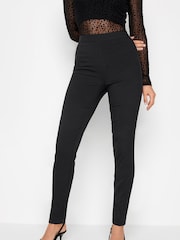 Yours Curve Blue Ripped Turn Up Jeggings - Image 1 of 4