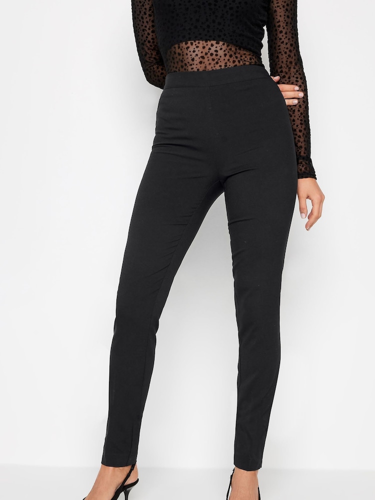 Yours Curve Blue Ripped Turn Up Jeggings - Image 1 of 4