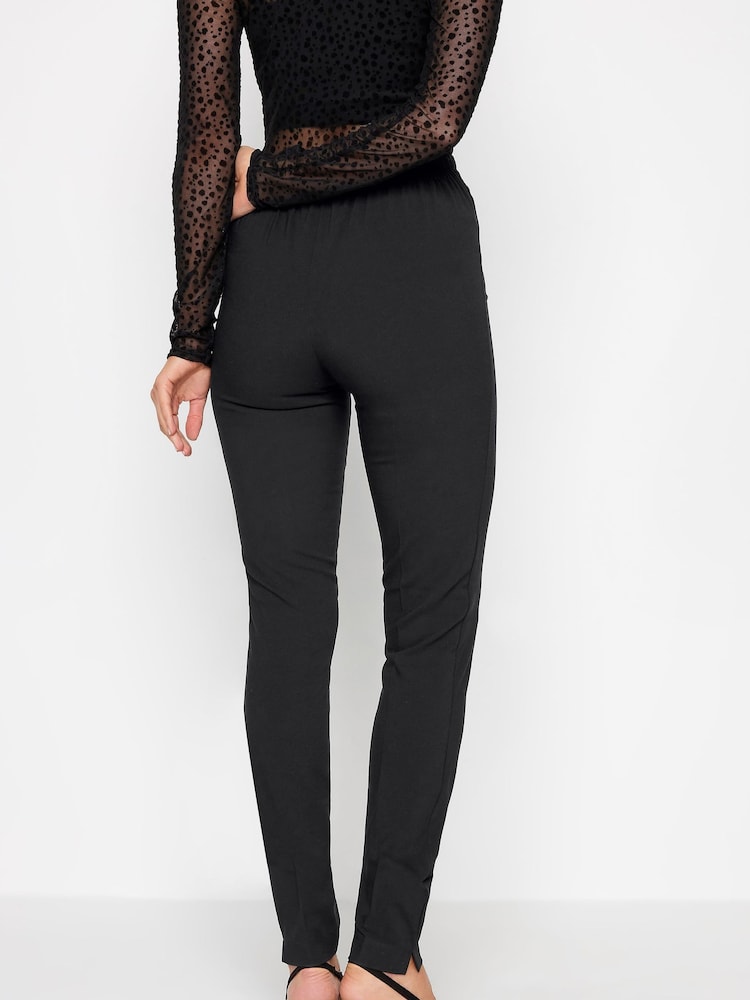 Yours Curve Blue Ripped Turn Up Jeggings - Image 2 of 4