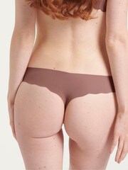 Какао-коричневый - Sloggi Zero Feel 2 Pack Microfibre 2.0 Thongs - Image 3 of 5