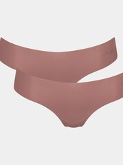 Какао-коричневый - Sloggi Zero Feel 2 Pack Microfibre 2.0 Thongs - Image 5 of 5