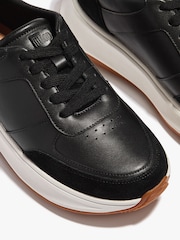 FitFlop F-Mode Leather Suede Flatform Trainers - Image 4 of 4
