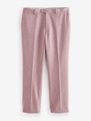 Pink Regular Fit Nova Fides Italian Wool Blend Suit: Trousers - Image 5 of 8