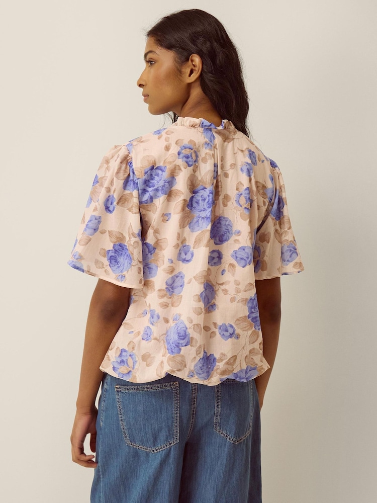 Monsoon Cream Lori Floral Bubble Hem Blouse - Image 2 of 3 Monsoon Cream Lori Floral Bubble Hem Blouse - Image 2 of 3