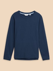 White Stuff Blue Clara T-Shirt - Image 5 of 7