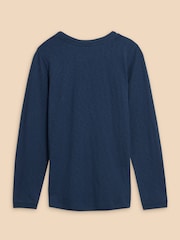 White Stuff Blue Clara T-Shirt - Image 6 of 7