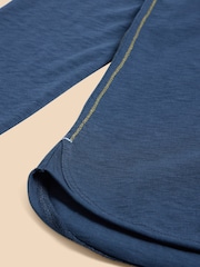 White Stuff Blue Clara T-Shirt - Image 7 of 7
