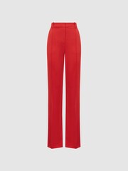 Reiss Coral Cara Wide Leg Mid Rise Trousers - Image 2 of 5