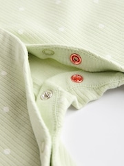 Peach Pink Baby Collared 100% Cotton Sleepsuit (0mths-2yrs) - Image 6 of 11