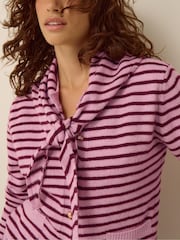 Monsoon Shola Stripe Cardigan & Scarf Set - 3суретінің 3 суреті