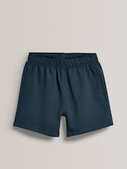 Navy Blue 100% Cotton Jersey School Shorts (3-16yrs) - Image 6 of 8