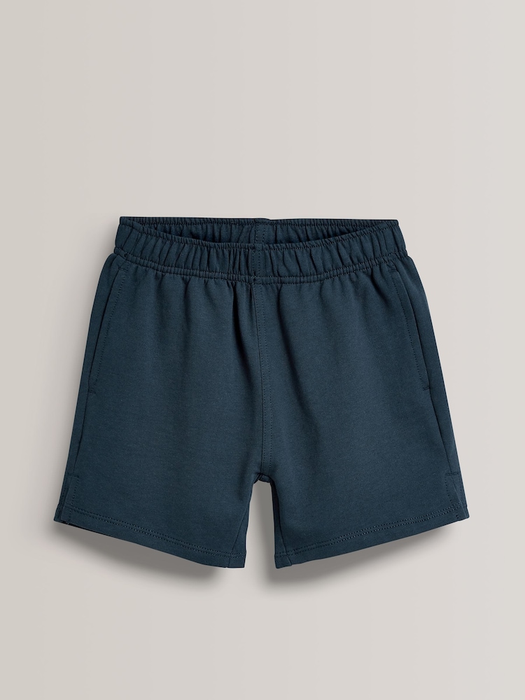 Buy Navy Blue 100% Cotton Jersey School Shorts (3-16yrs) from the
