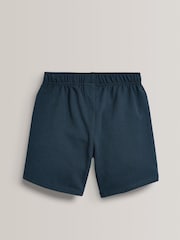 Navy Blue 100% Cotton Jersey School Shorts (3-16yrs) - Image 7 of 8