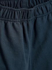 Navy Blue 100% Cotton Jersey School Shorts (3-16yrs) - Image 8 of 8